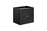 Komplett baderomspakke ADEL BLACK 120 cm – dobbelservant, Geberit, vegghengt toalett og Hansgrohe  